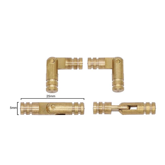 Bullet hinge for wooden pen box (single) - 25mm length