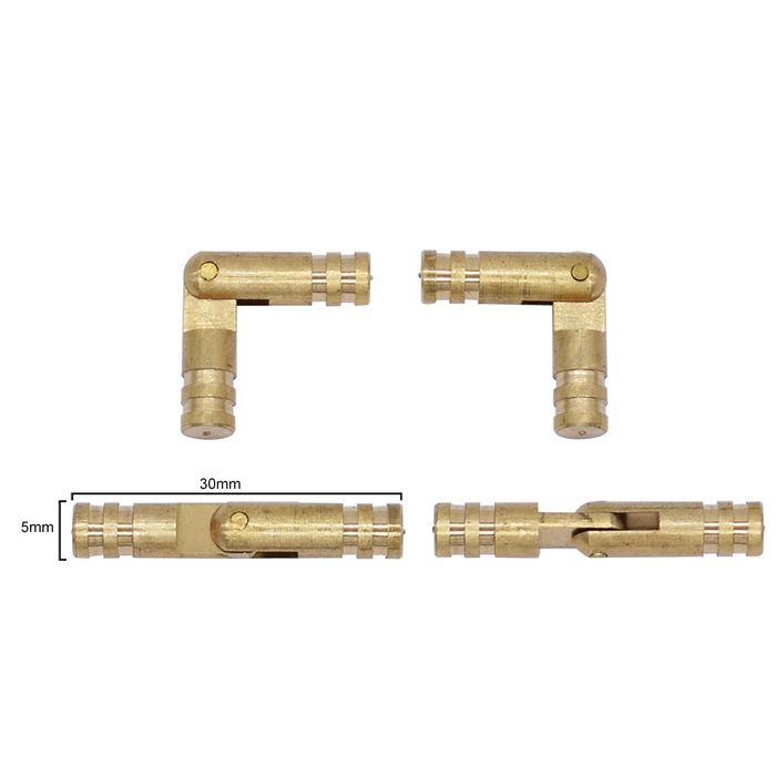 Bullet hinge for wooden pen box (single) - 30mm length