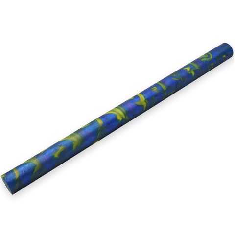 Resin Pen Rod - 18mm diameter, 300mm length. Purple, blue & yellow colours