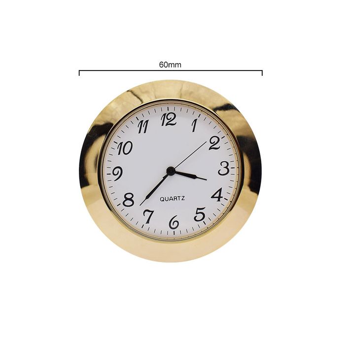 60mm Clock Insert with Arabic Numbers