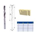 Fisch Wood Twist Drill, 160m long cut, 6 piece set, wood box ^