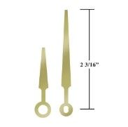 Carbatec Clock Hands - Hour & Minute - Gold - 55mm