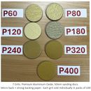 Carbatec 50mm hook and loop Sanding Disc P80 grit x100 pack