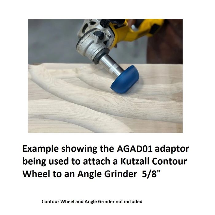 Kutzall Contour Wheel Angle Grinder Adapter 3/8" USA grinders only***