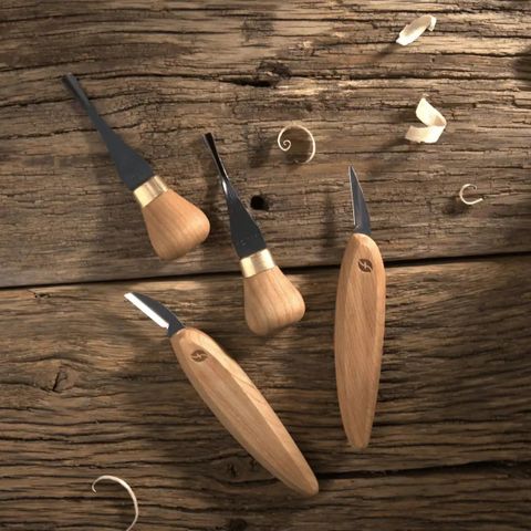 Flexcut Premium 4 Piece Beginner Palm & Knife Set