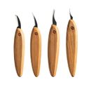 Flexcut Premium 4 Piece Carving Knife set + tool roll