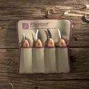 Flexcut Premium 4 Piece Carving Knife set + tool roll