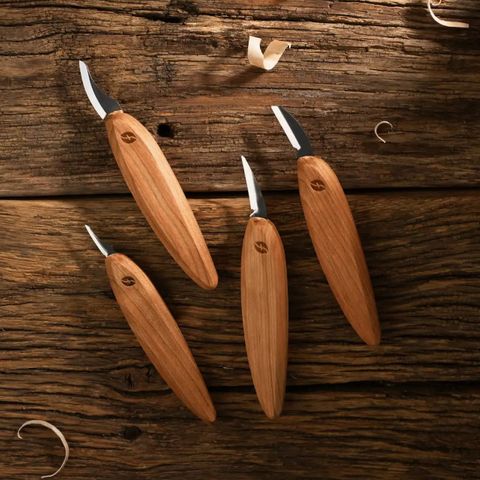 Flexcut Premium 4 Piece Carving Knife set + tool roll