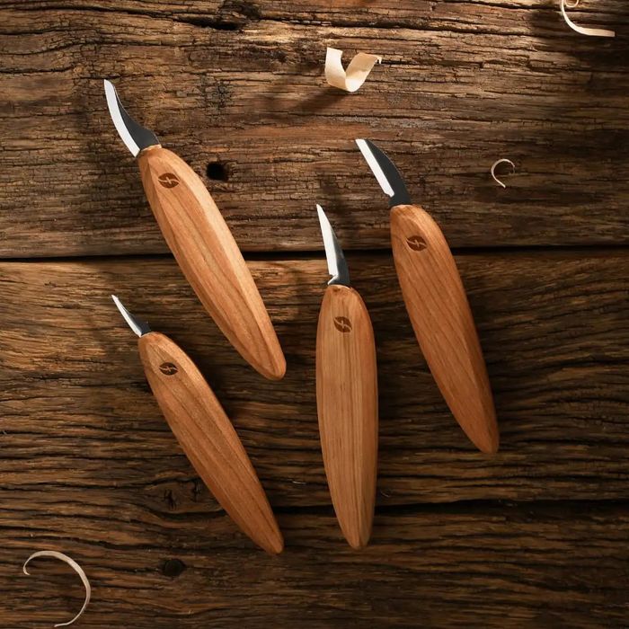 Flexcut Premium 4 Piece Carving Knife set + tool roll