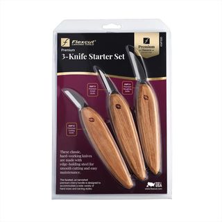 Flexcut Premium 3 Piece Knife Starter Set