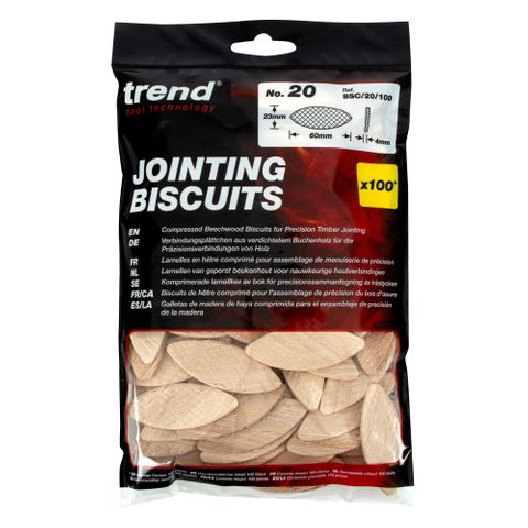 Trend No 0 Size Jointing Biscuits - 100 pack