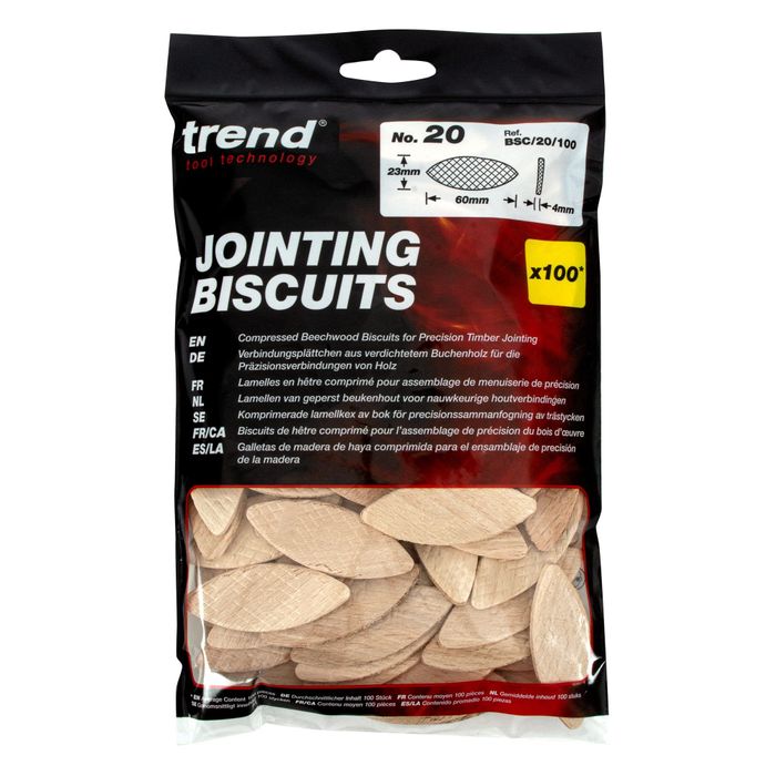 Trend No 0 Size Jointing Biscuits - 100 pack