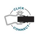 Rockler Dust Right 1-1/2" ID Click-Connect Flexiport