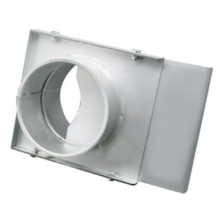 100mm Blast Gate with rolled edges both ends