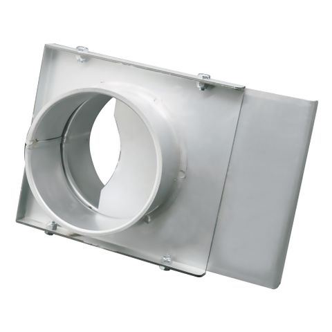 100mm Blast Gate with rolled edges both ends