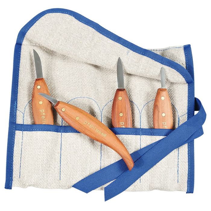 Pfeil Sculptors Knife Roll Set - 4pce