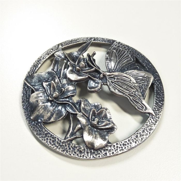 PEWTER LID (Butterfly)  ***