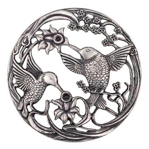 PEWTER LID (Hummingbird) ***