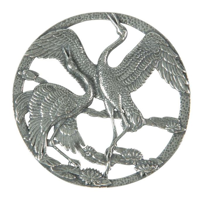 PEWTER LID Brolga ***