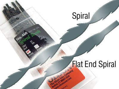 Spiral Tooth Flat End Blades 41TPI 144pk