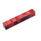 Acrylic Pen Blank - 20 x 20 x 130mm, red, white and black