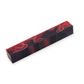 Acrylic Pen Blank - 20 x 20 x 130mm, red, white and black