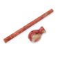 Resin Pen Rod - 18mm diameter, 300mm length. Apricot, white & red (agate)