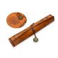 Brown PU Leather Roll Up Pen Case