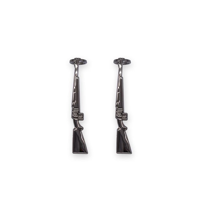 Slimline/Streamline Pen Clip - Gun Metal Rifle x 1