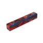 Acrylic Stabilised Blank 20 x 20 x 130mm. Red & Blue Hybrid