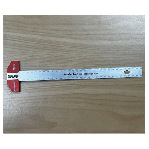 Woodpeckers Fat Head Hook Rule 300mm