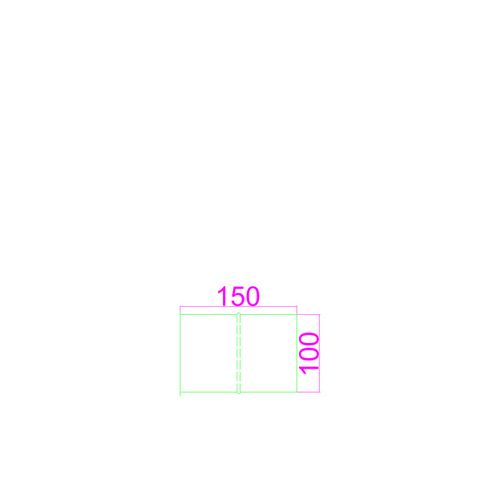 Steel Duct to Flexible Hose connector 100mm, 145mm long