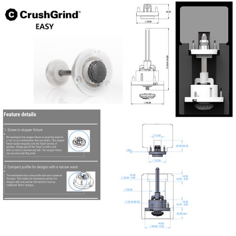 CrushGrind EASY - 150mm Shaft