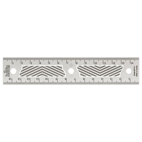 JessEm 150mm Precision Ruler with Flex Grip #