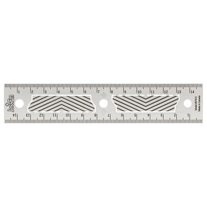 JessEm 150mm Precision Ruler with Flex Grip #