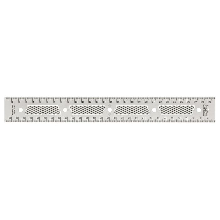 JessEm 300mm Precision Ruler with Flex Grip #