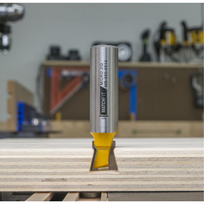 MicroJig MatchFit Dovetail (14° x 1/2") Router Bit 1/2" shank