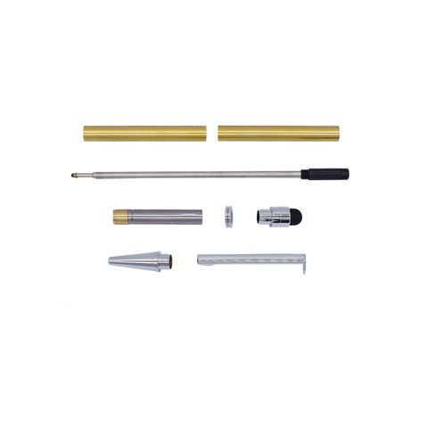 Chrome Slimline Stylus Pen - Pack of 1