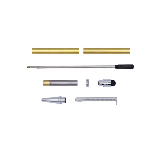 Chrome Slimline Stylus Pen - Pack of 1