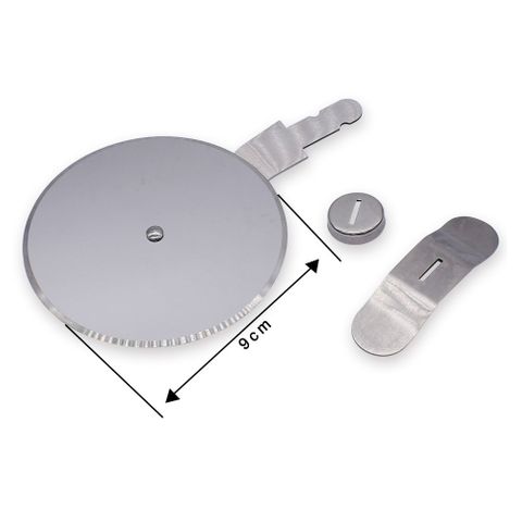 Carbatec Stainless Steel Pizza Cutter Kit - 9cm