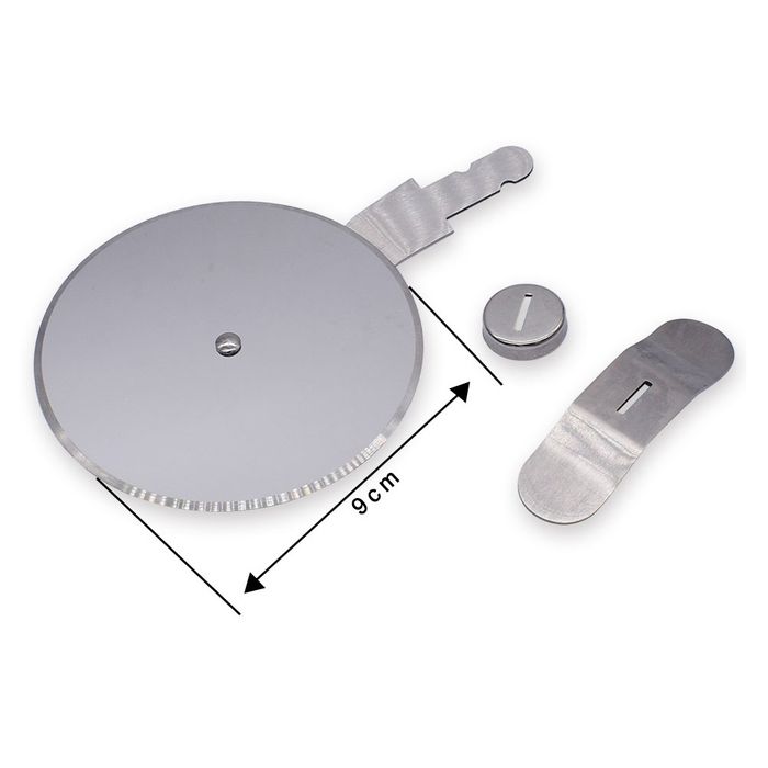 Carbatec Stainless Steel Pizza Cutter Kit - 9cm