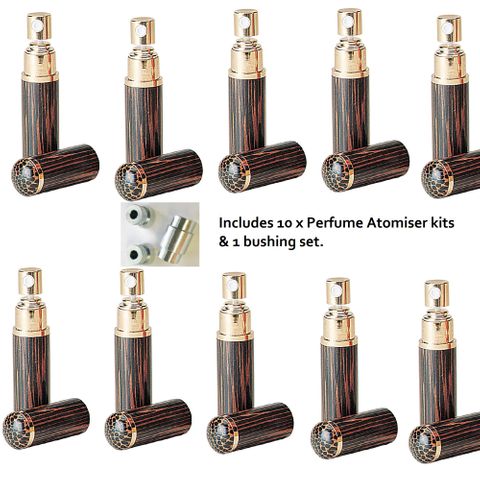 Perfume Atomiser Kit - 10 kits, 1 bush ***