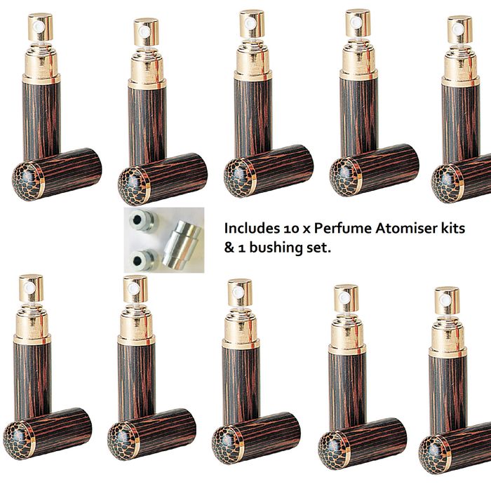 Perfume Atomiser Kit - 10 kits, 1 bush ***
