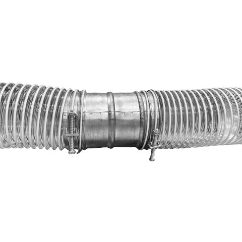 Galvanised Steel Dust Hose Connector 4"