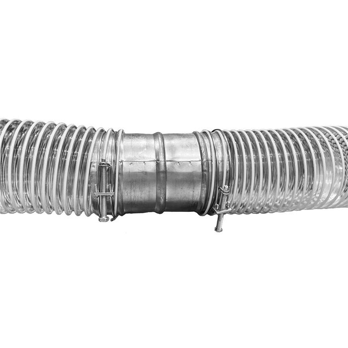 Galvanised Steel Dust Hose Connector 5"
