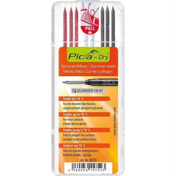 Pica Dry (2B) Lead Refills - Heat Resistant