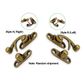Antique Bronze hinge & hook kit x 1
