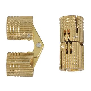 Brass Concealed Hinge 1pair 14mm diameter