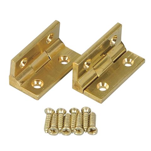 Solid Brass Butt Hinge 90 degrees (25mm x 12.5mm)