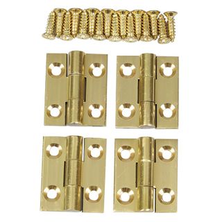 Solid Brass Butt Hinge 3/4" x 5/8" (19mm x 16mm) - 2 pair